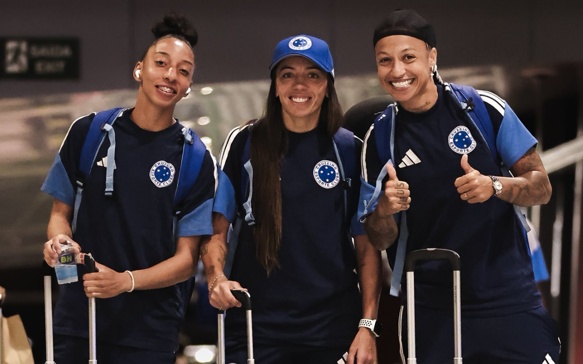 Cruzeiro chega a Quito para Libertadores Feminina com reforços e baixas; veja as 23 inscritas