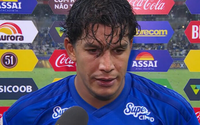Lucas Romero, volante do Cruzeiro (Foto: Reprodução/Sportv)