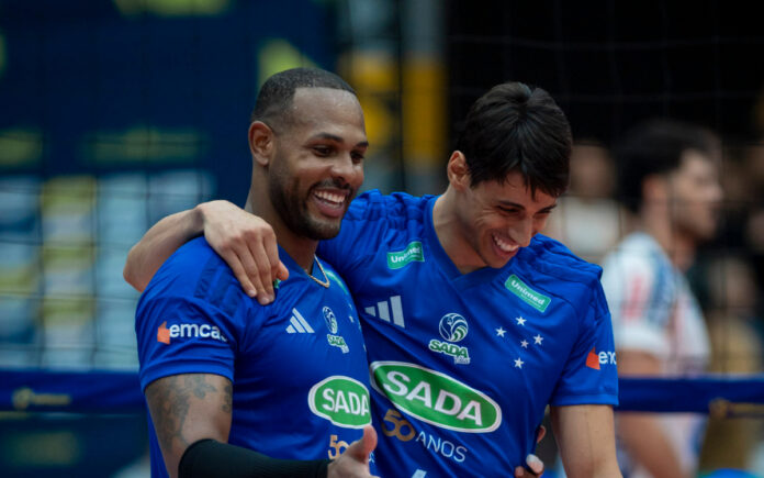 Leal e Otávio, do Sada Cruzeiro (Foto: Agência i7/Sada Cruzeiro)