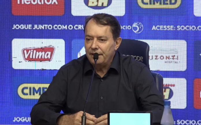 Pedro Lourenço, presidente da SAF do Cruzeiro (Foto: TV Cruzeiro/Reprodução)