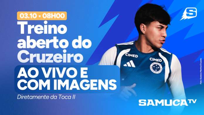 Samuca TV vai transmitir imagens do treino ao vivo