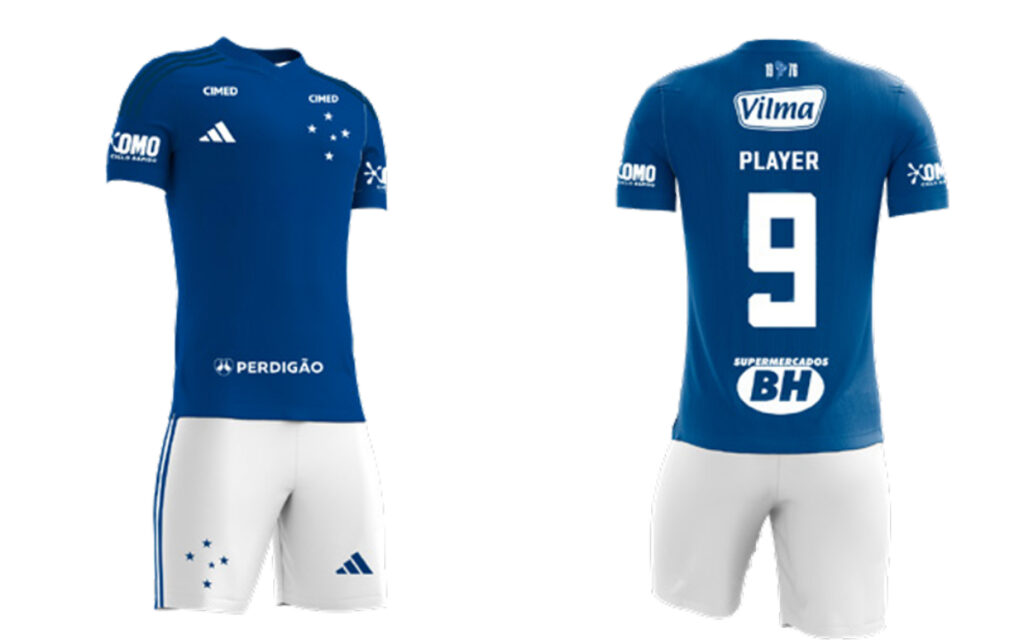 Uniforme do Cruzeiro contra o São Paulo