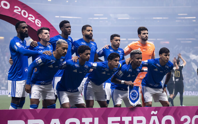 Time do Cruzeiro que venceu o Atlético-MG, na Arena